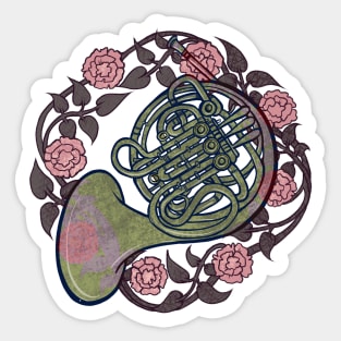 French Horn Sticker